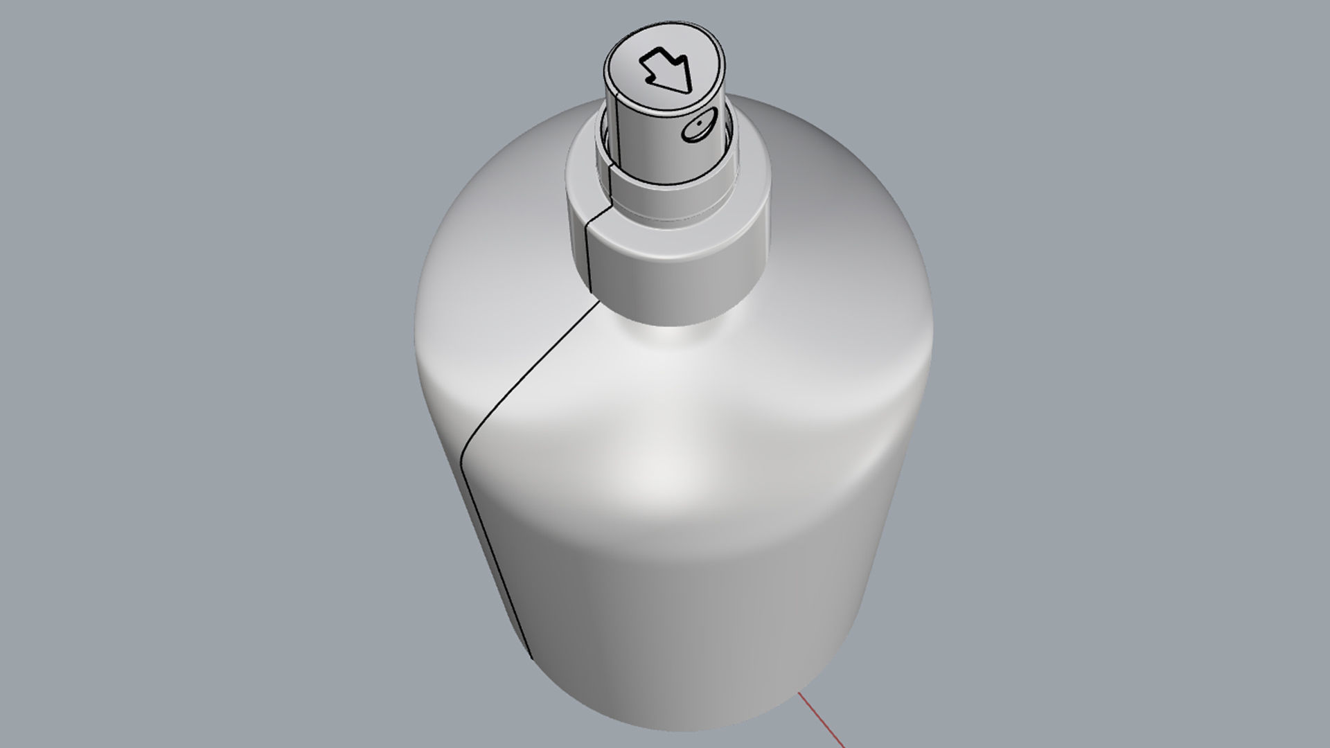 Cosmetic Container 02 Large Size 3D model_15