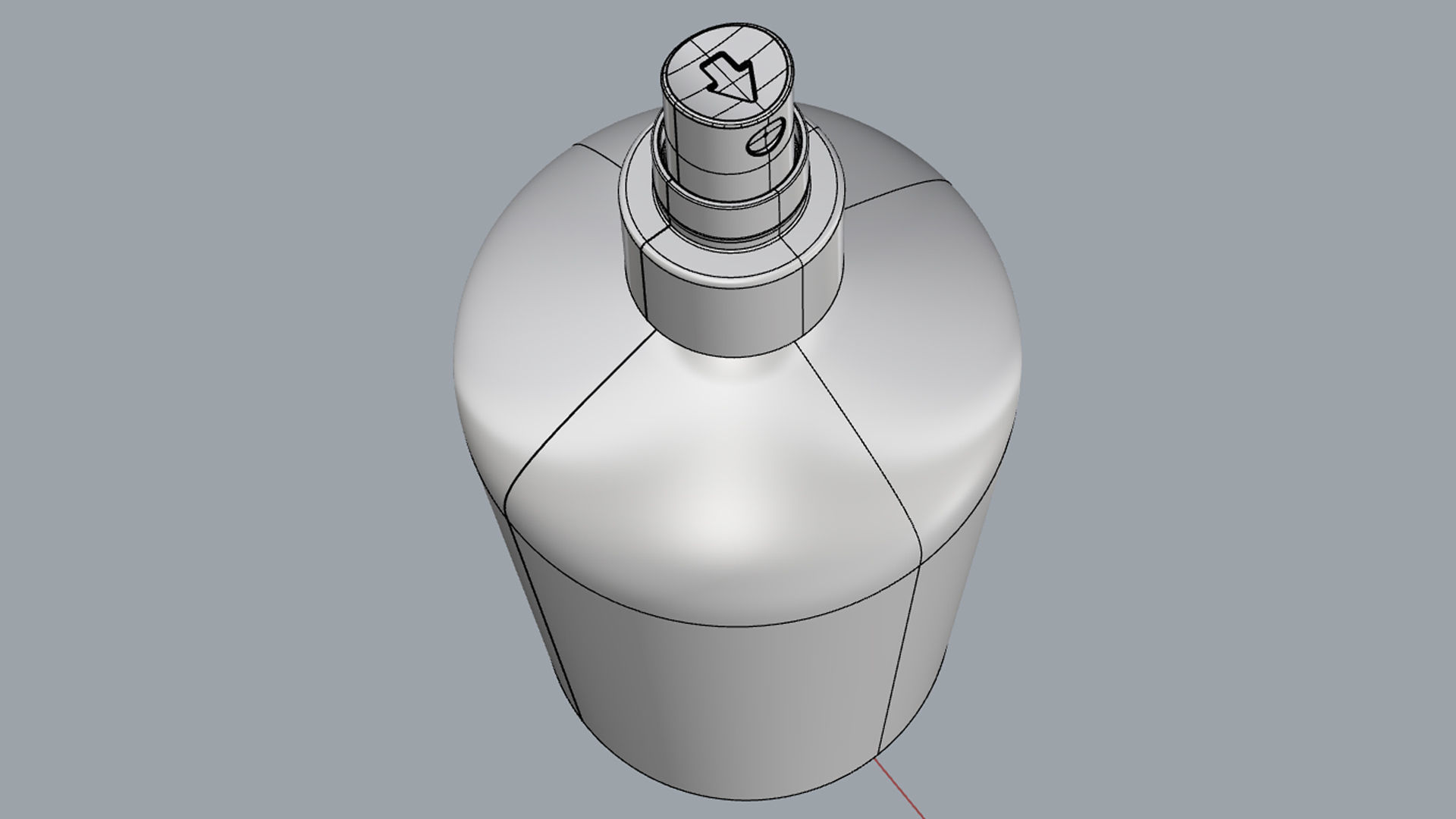 Cosmetic Container 02 Large Size 3D model_14