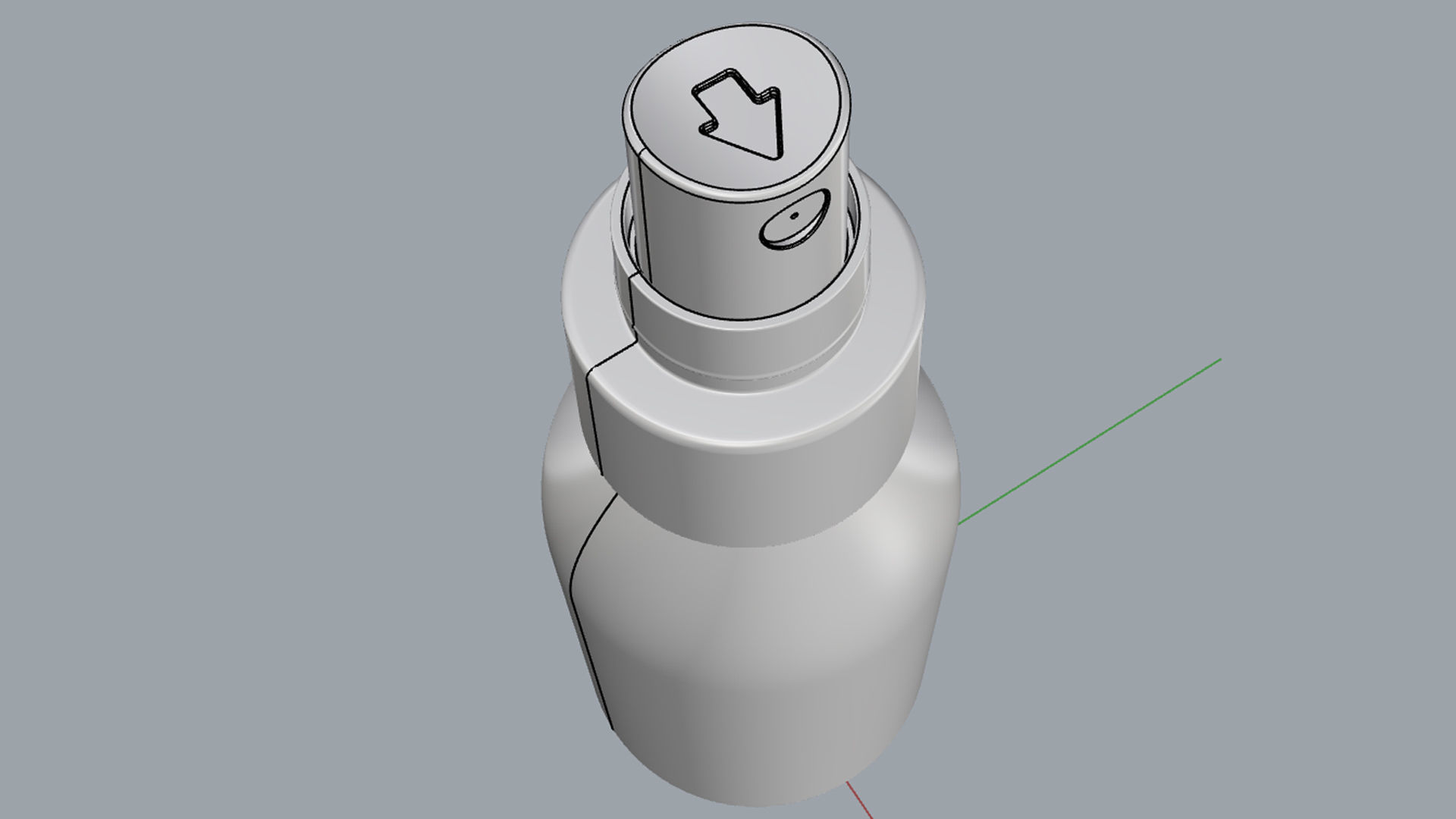 Cosmetic Container 02 Small Size 3D model_15