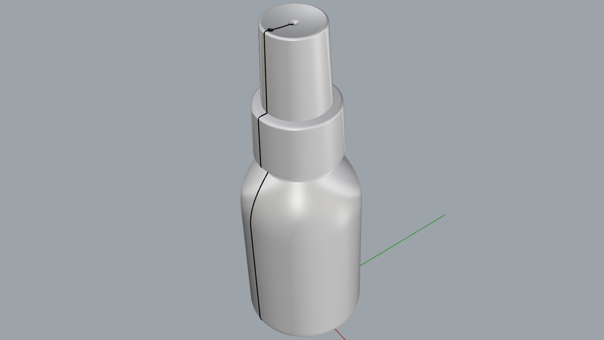 Cosmetic Container 02 Small Size 3D model_13