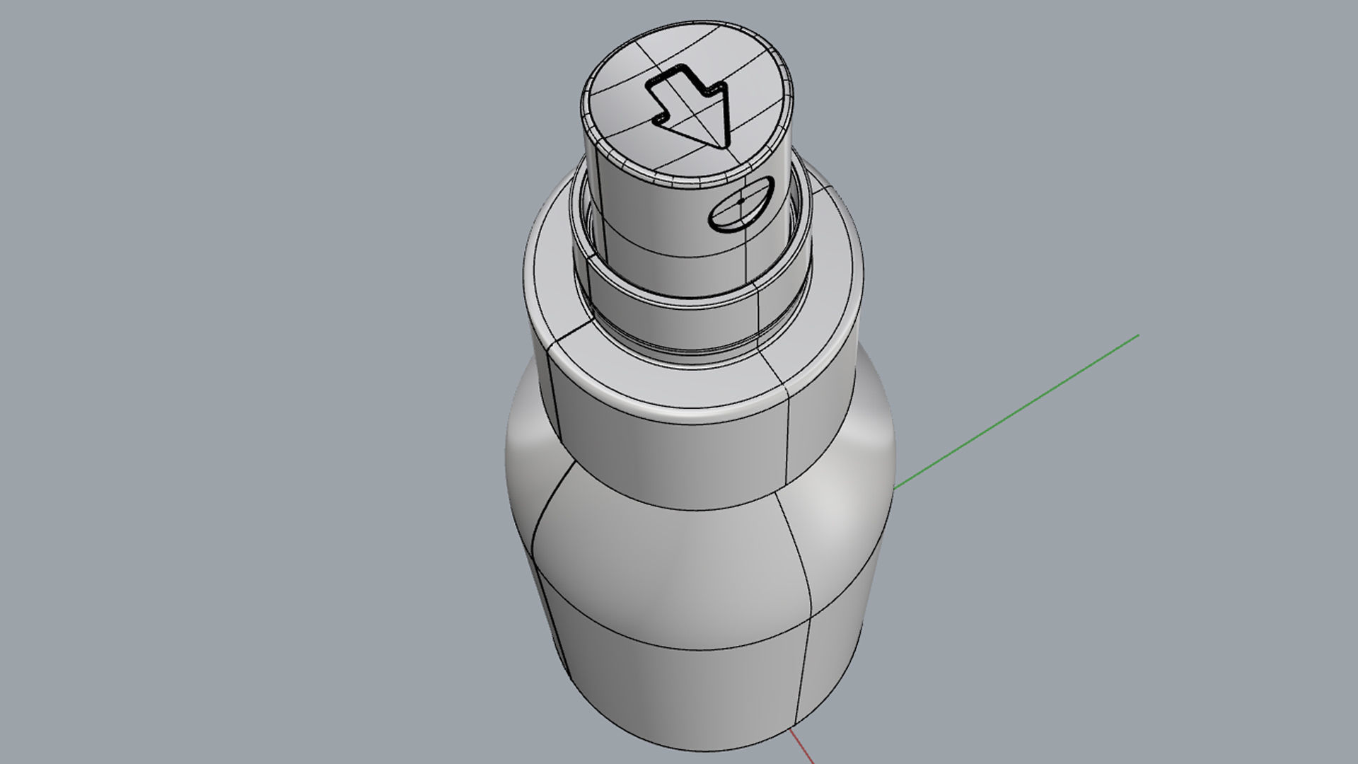 Cosmetic Container 02 Small Size 3D model_14