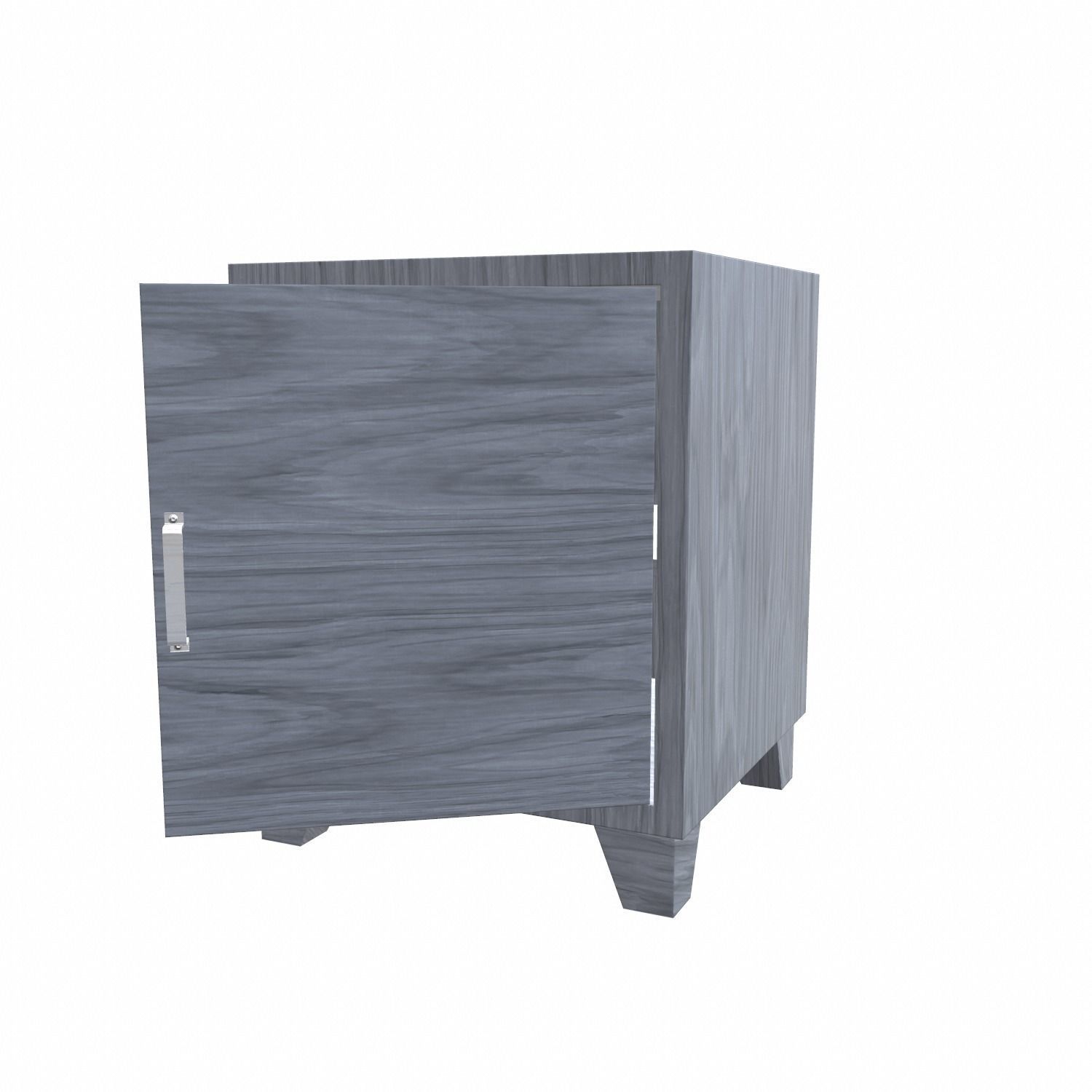 Bedside metal Table - 05 Low-poly 3D model_2