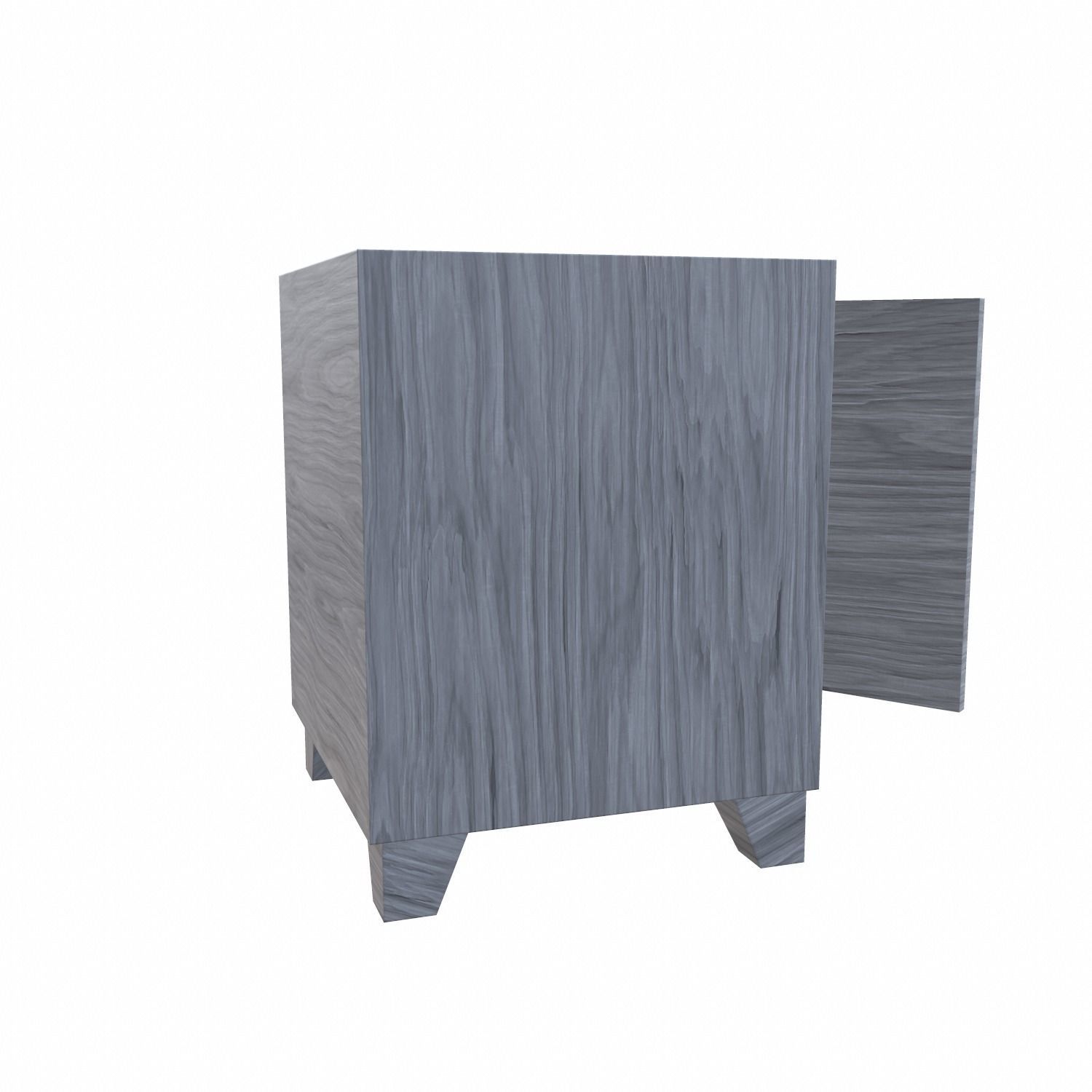 Bedside metal Table - 05 Low-poly 3D model_13