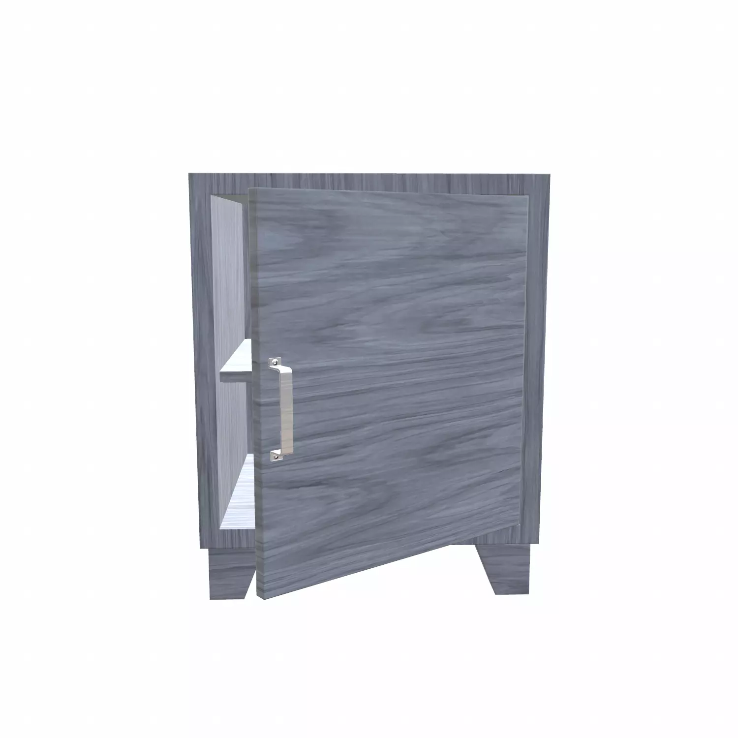 Bedside metal Table - 05 Low-poly 3D model_0