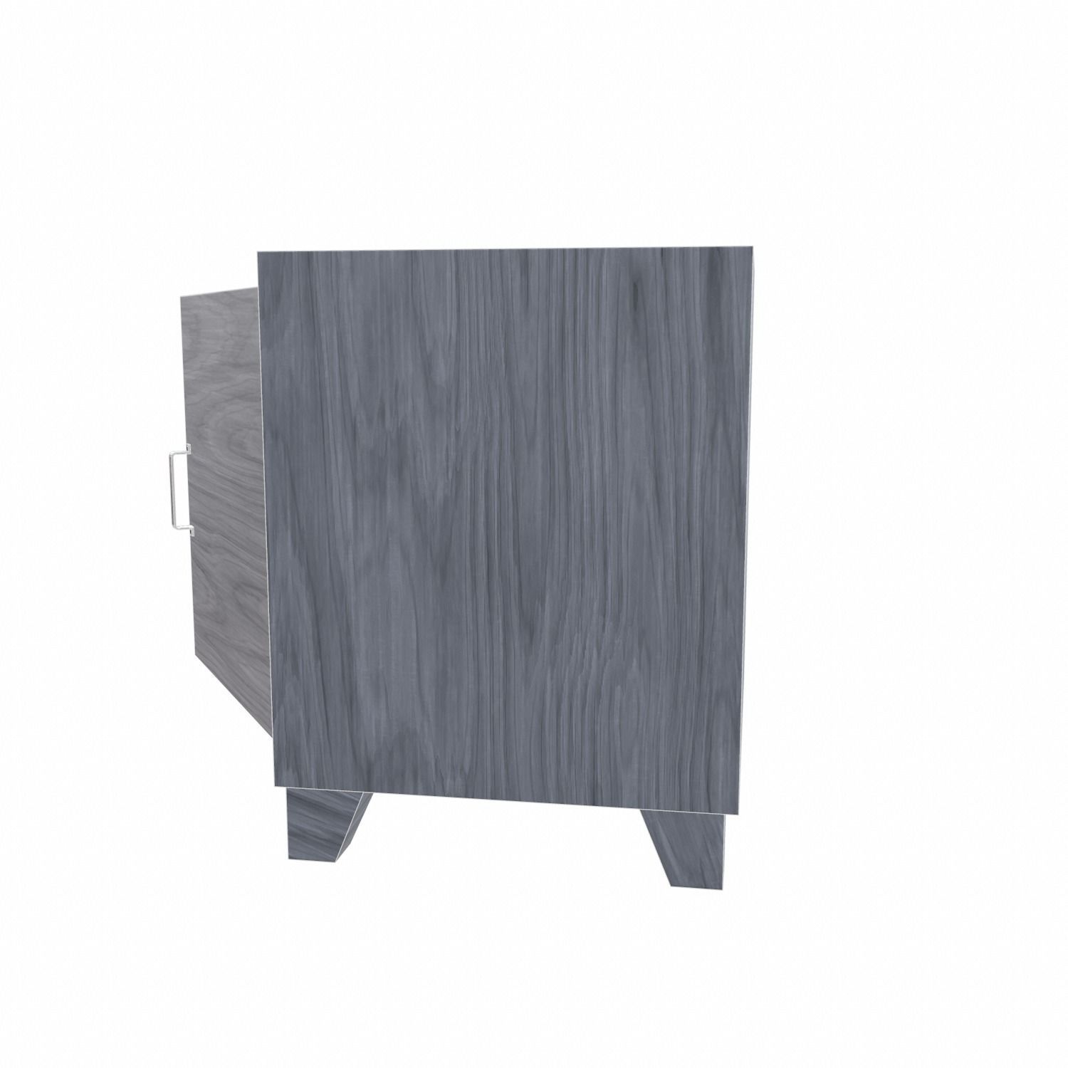 Bedside metal Table - 05 Low-poly 3D model_10