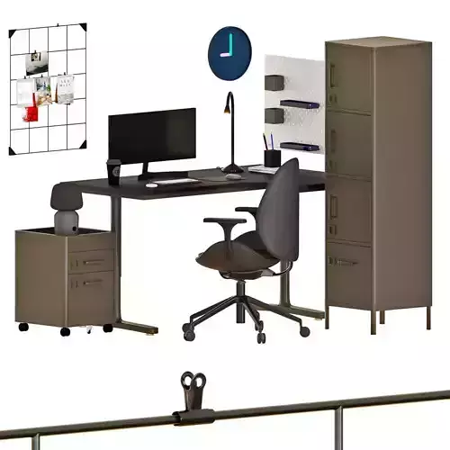 Corner desk 3D model