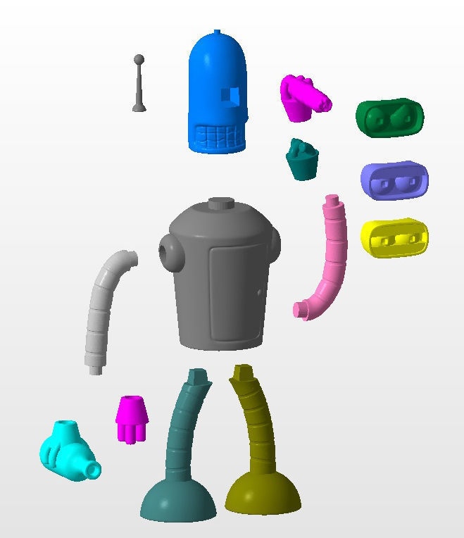 BENDER B RODRIGUEZ FUTURAMA 3D print model_3