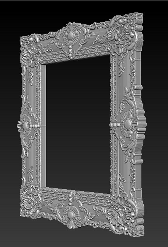 Frame Relief 9 3D Model 3D print model_3