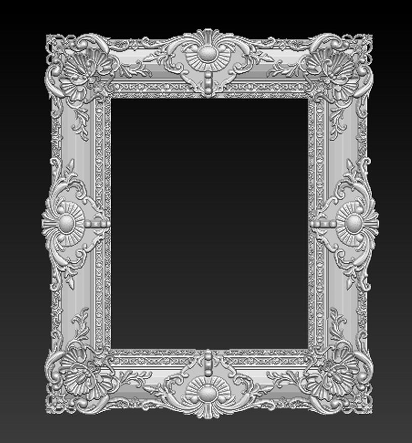 Frame Relief 9 3D Model 3D print model_1