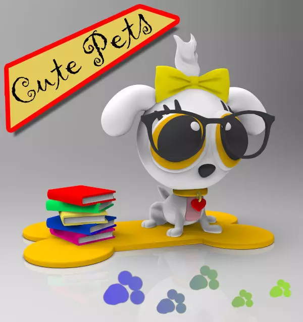 Cute Pets Coleccionables AGHATA 3D print model