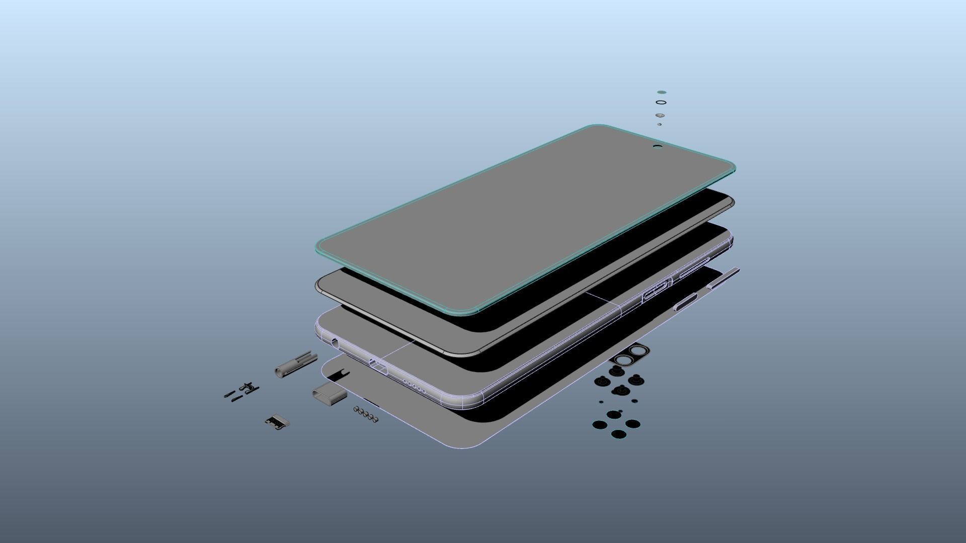 Xiaomi Poco M2 Pro Solid Nurbs 3D model_14