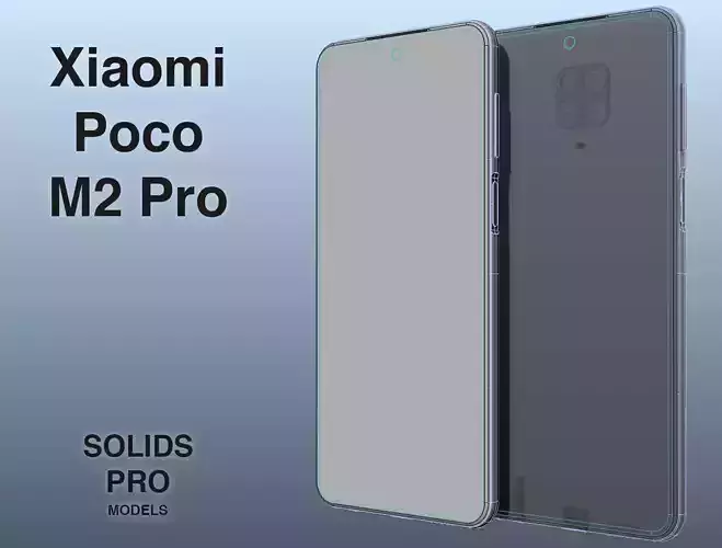 Xiaomi Poco M2 Pro Solid Nurbs 3D model