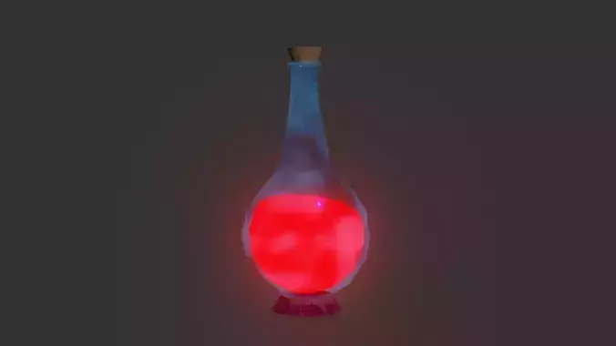 Potion bottle with liquid inside