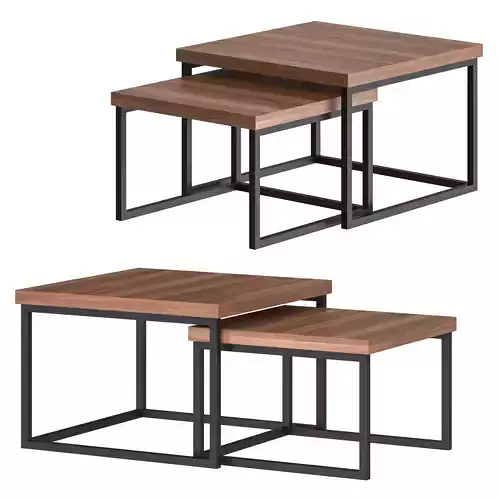 Salontafel Iron Wood Deluxe