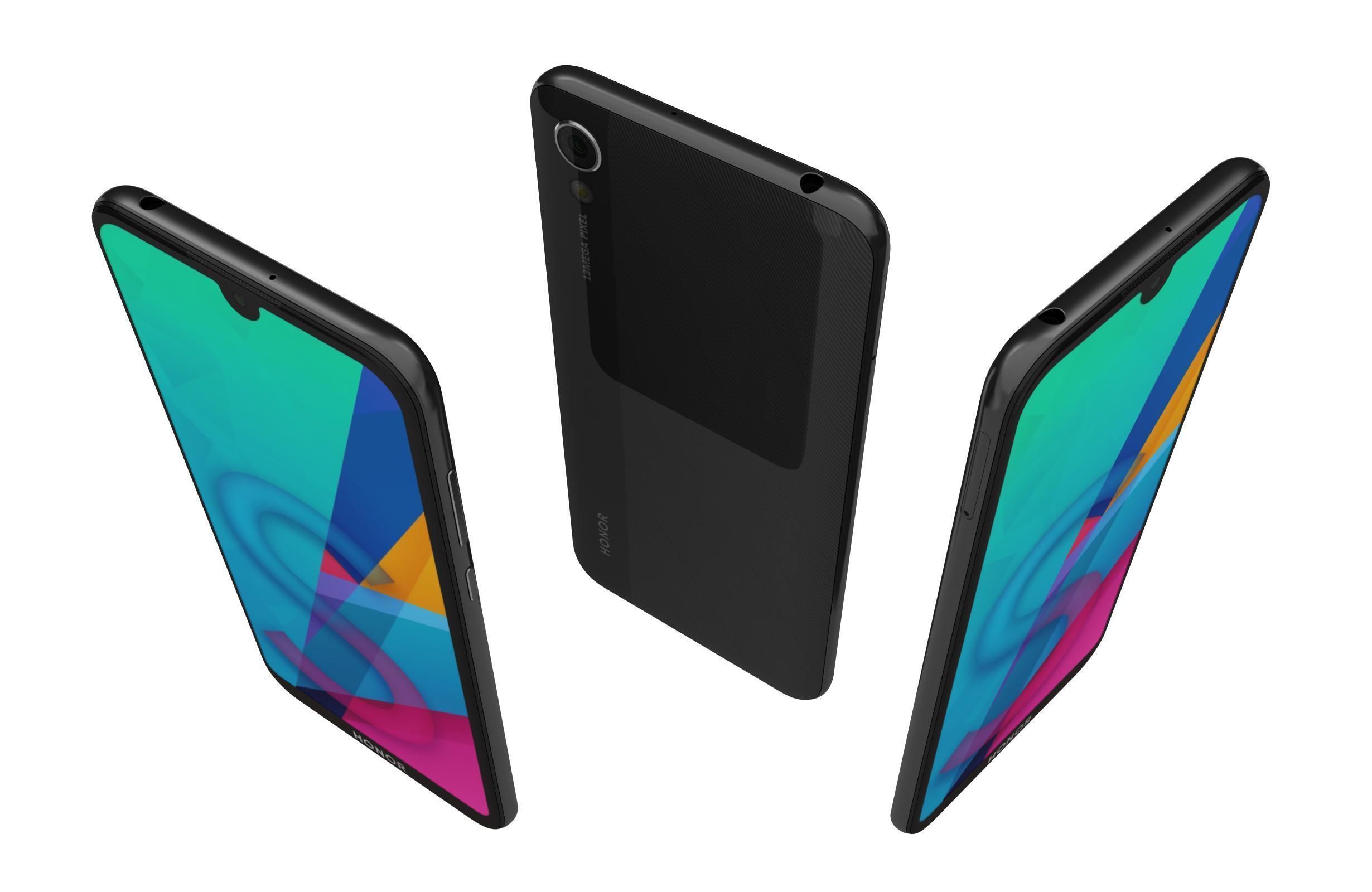 Honor 8S Midnight Black 3D model_1