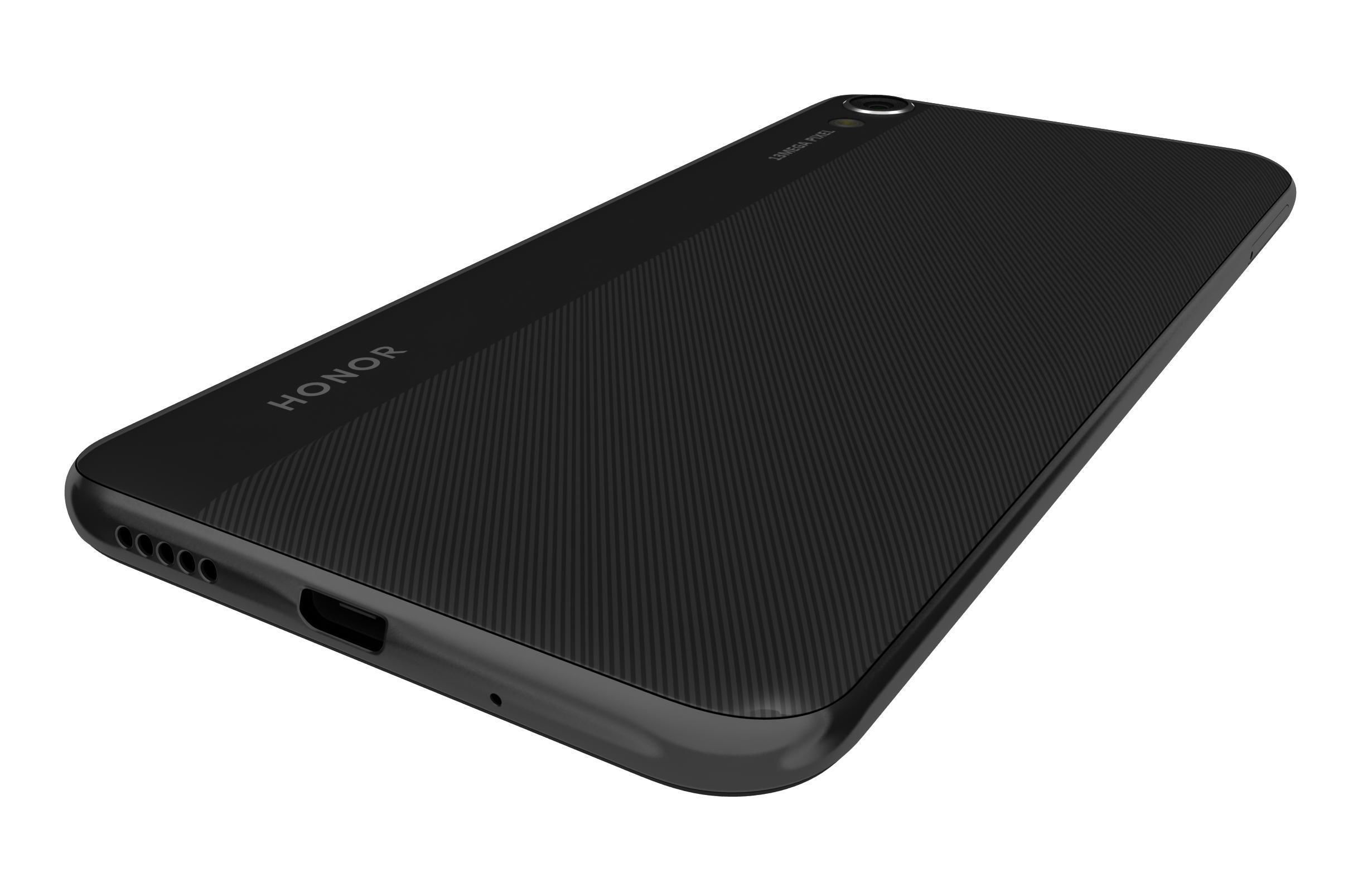 Honor 8S Midnight Black 3D model_12