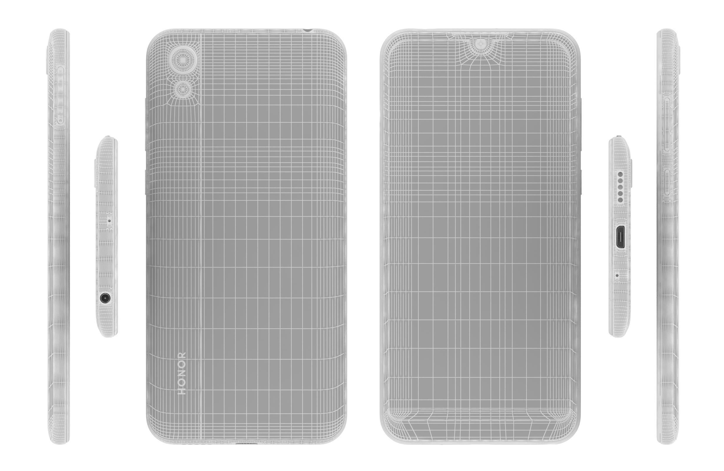 Honor 8S Midnight Black 3D model_15