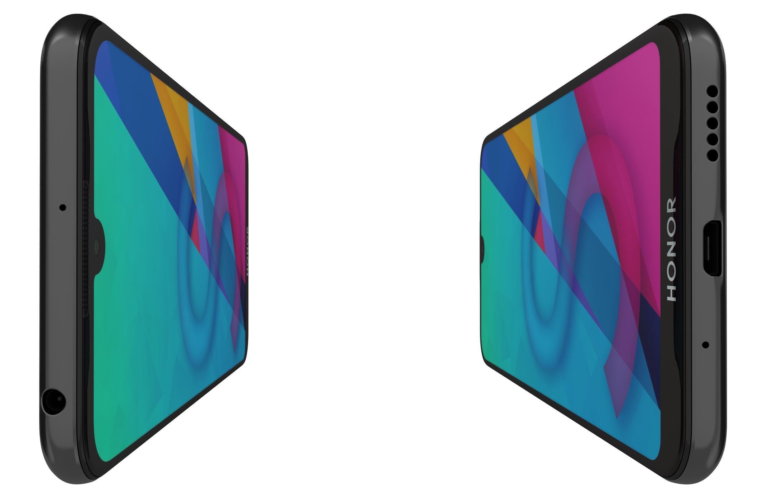 Honor 8S Midnight Black 3D model_6