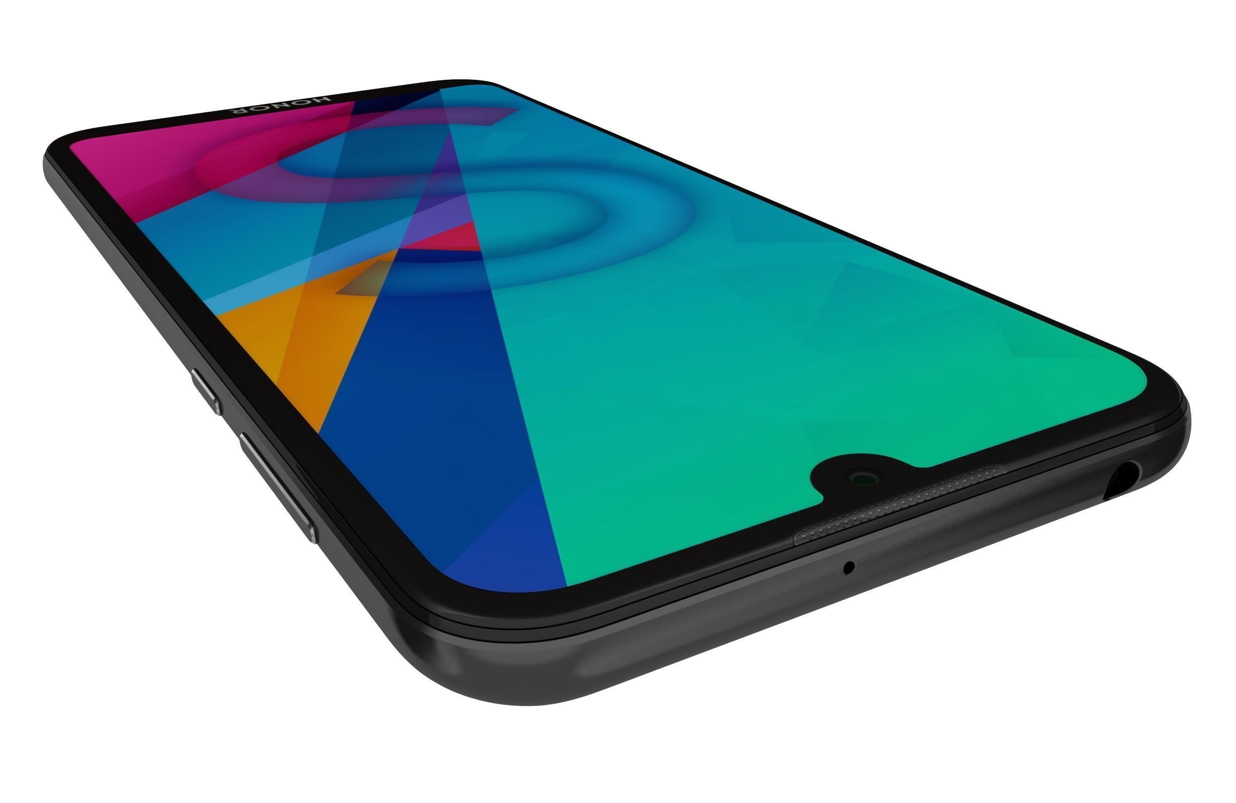 Honor 8S Midnight Black 3D model_11