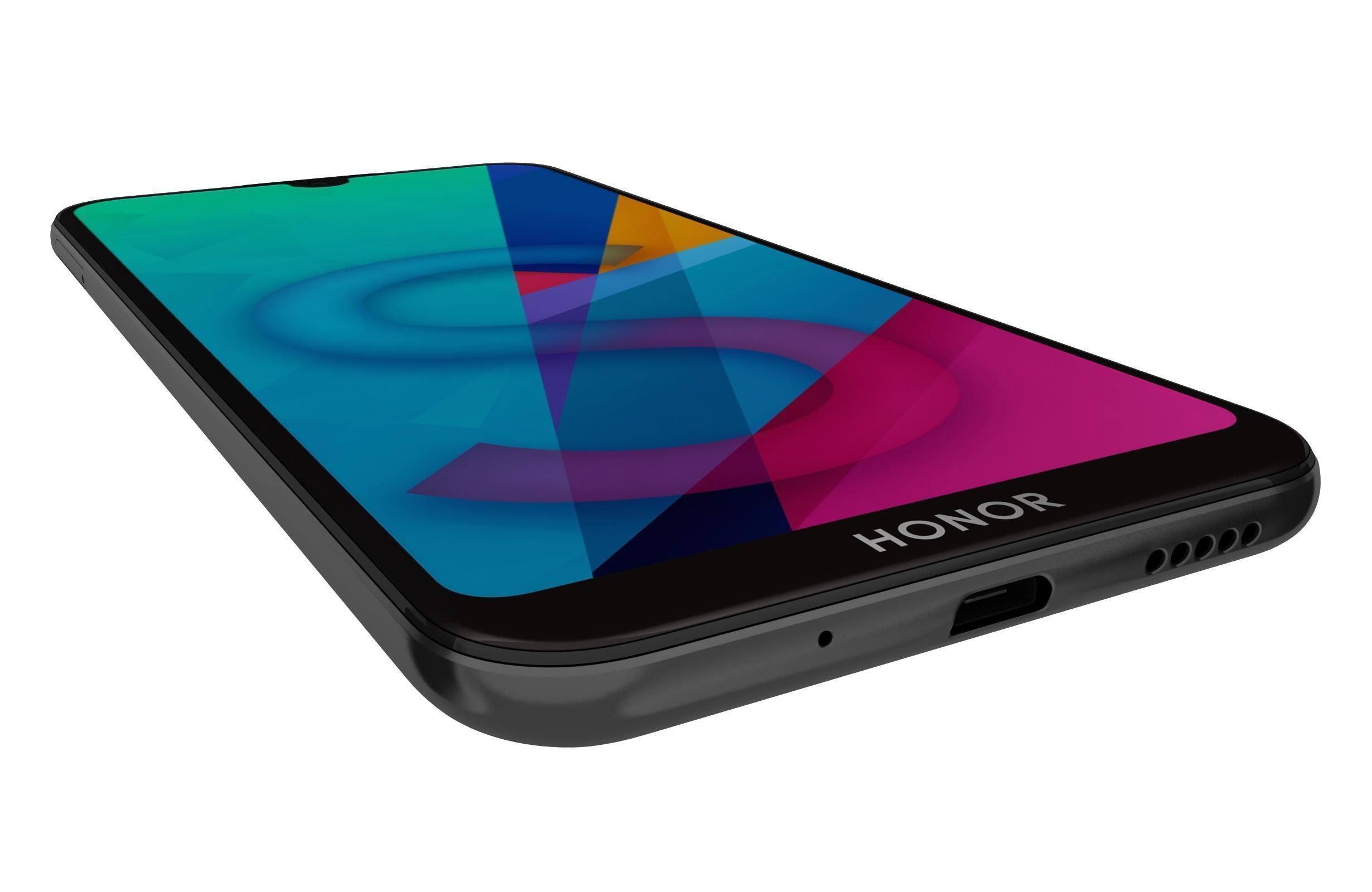 Honor 8S Midnight Black 3D model_10