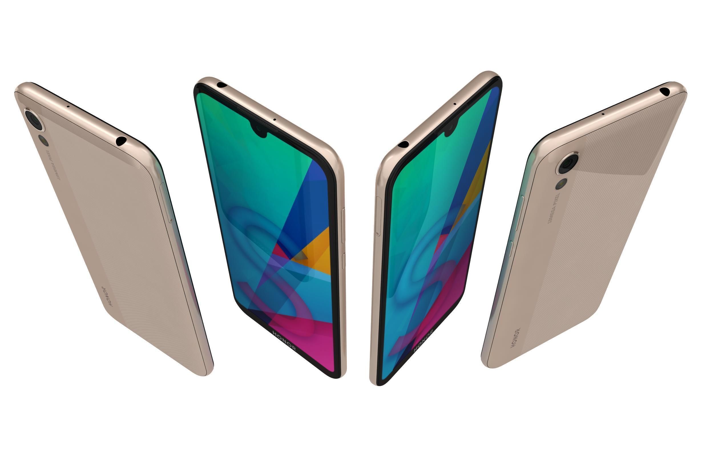 Honor 8S All Colors 3D model_10