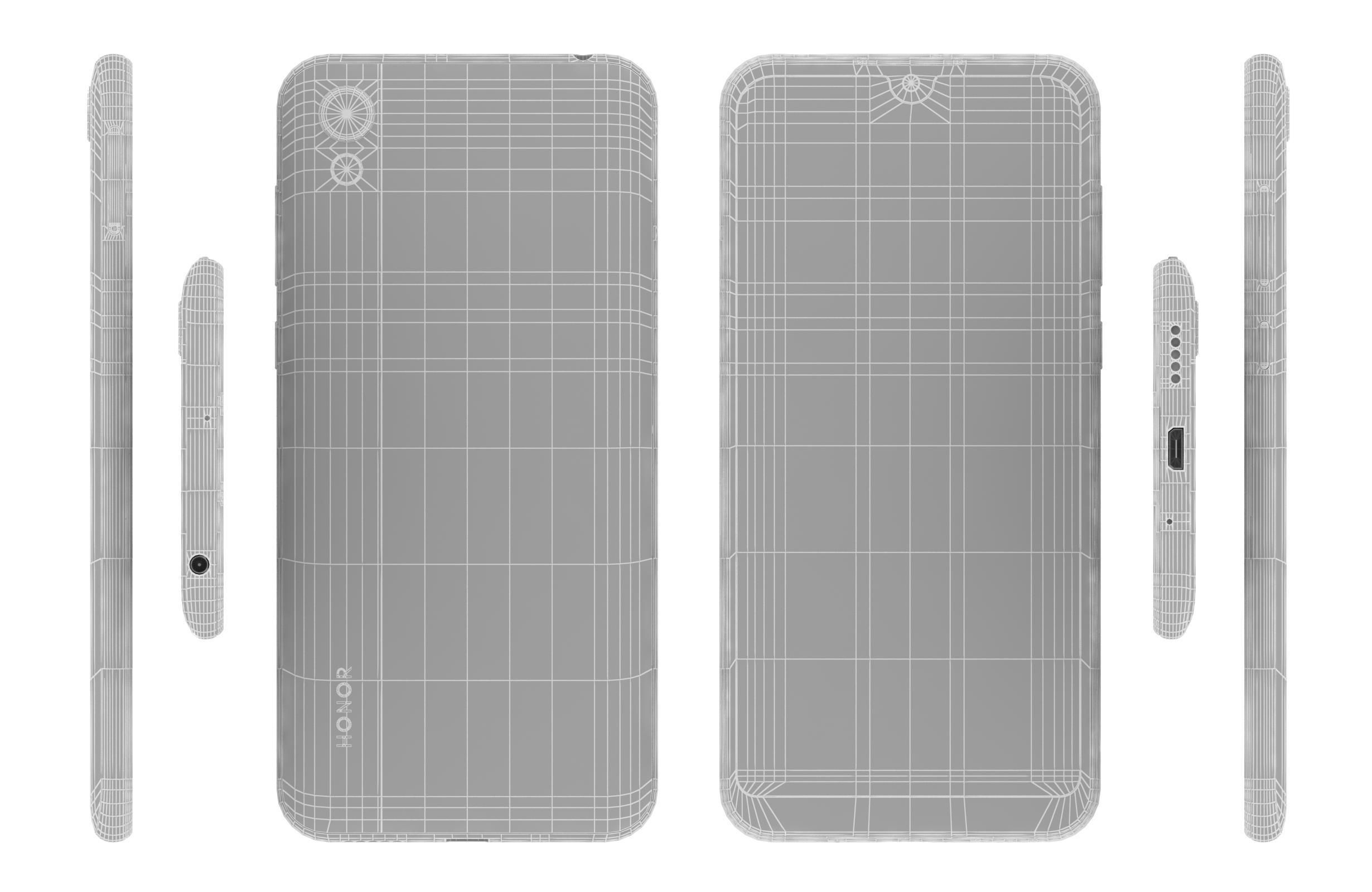 Honor 8S All Colors 3D model_19