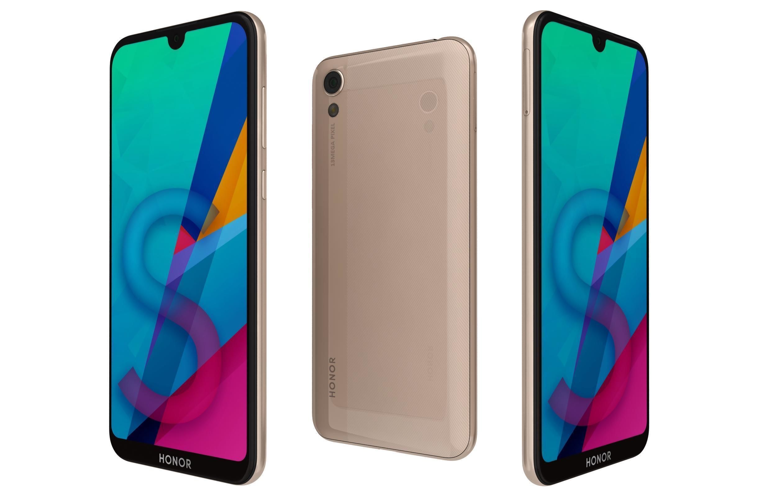 Honor 8S All Colors 3D model_7