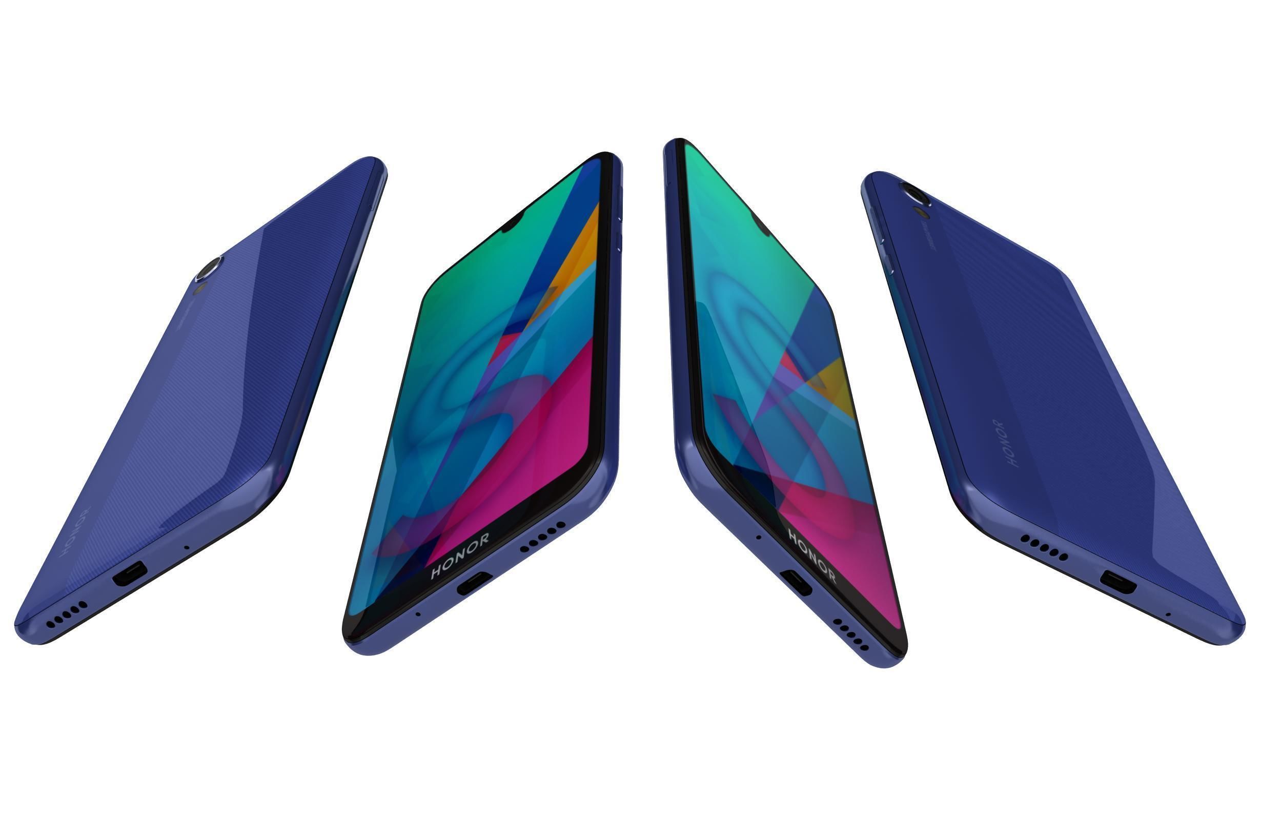 Honor 8S All Colors 3D model_17