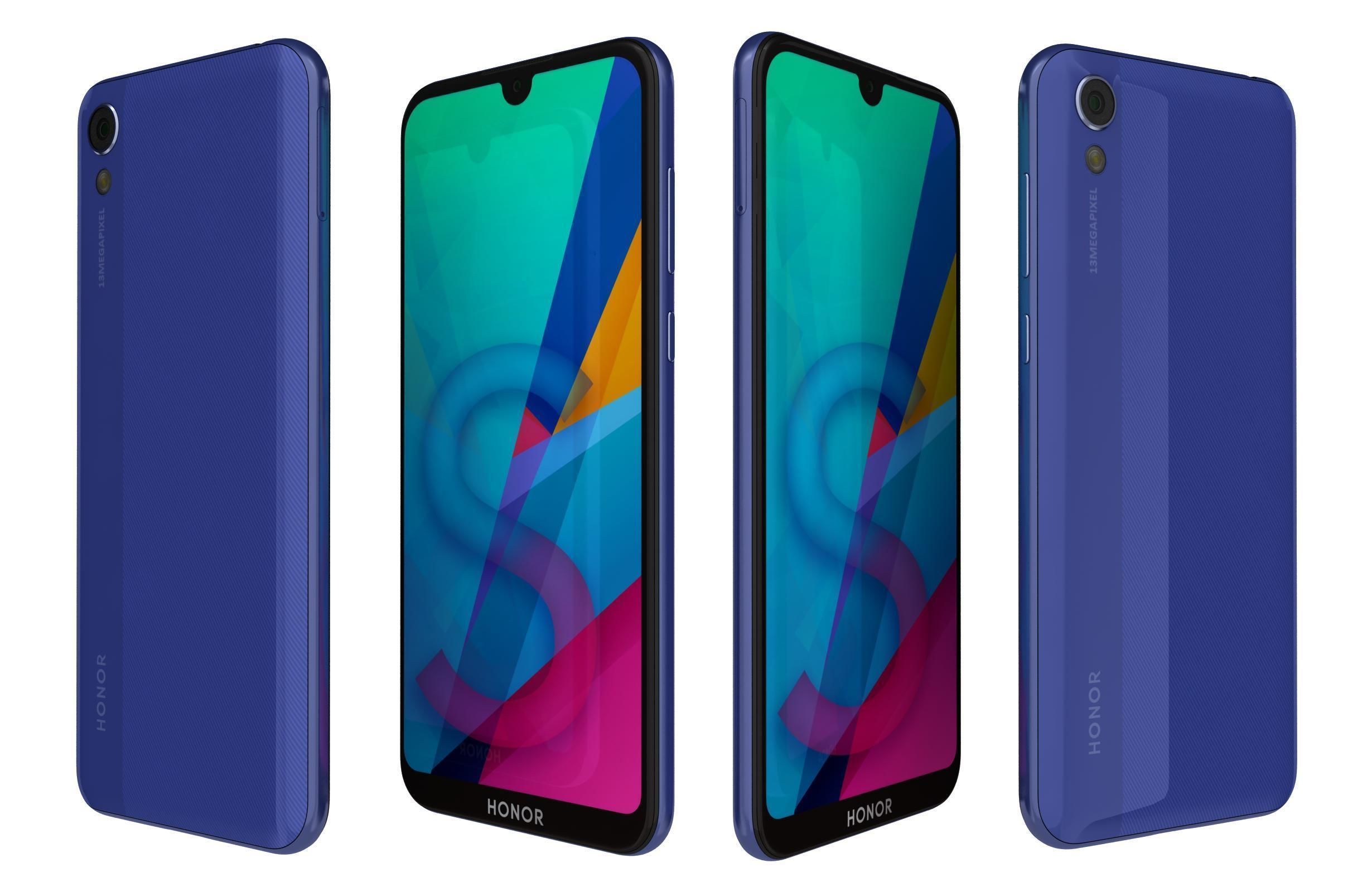 Honor 8S All Colors 3D model_14
