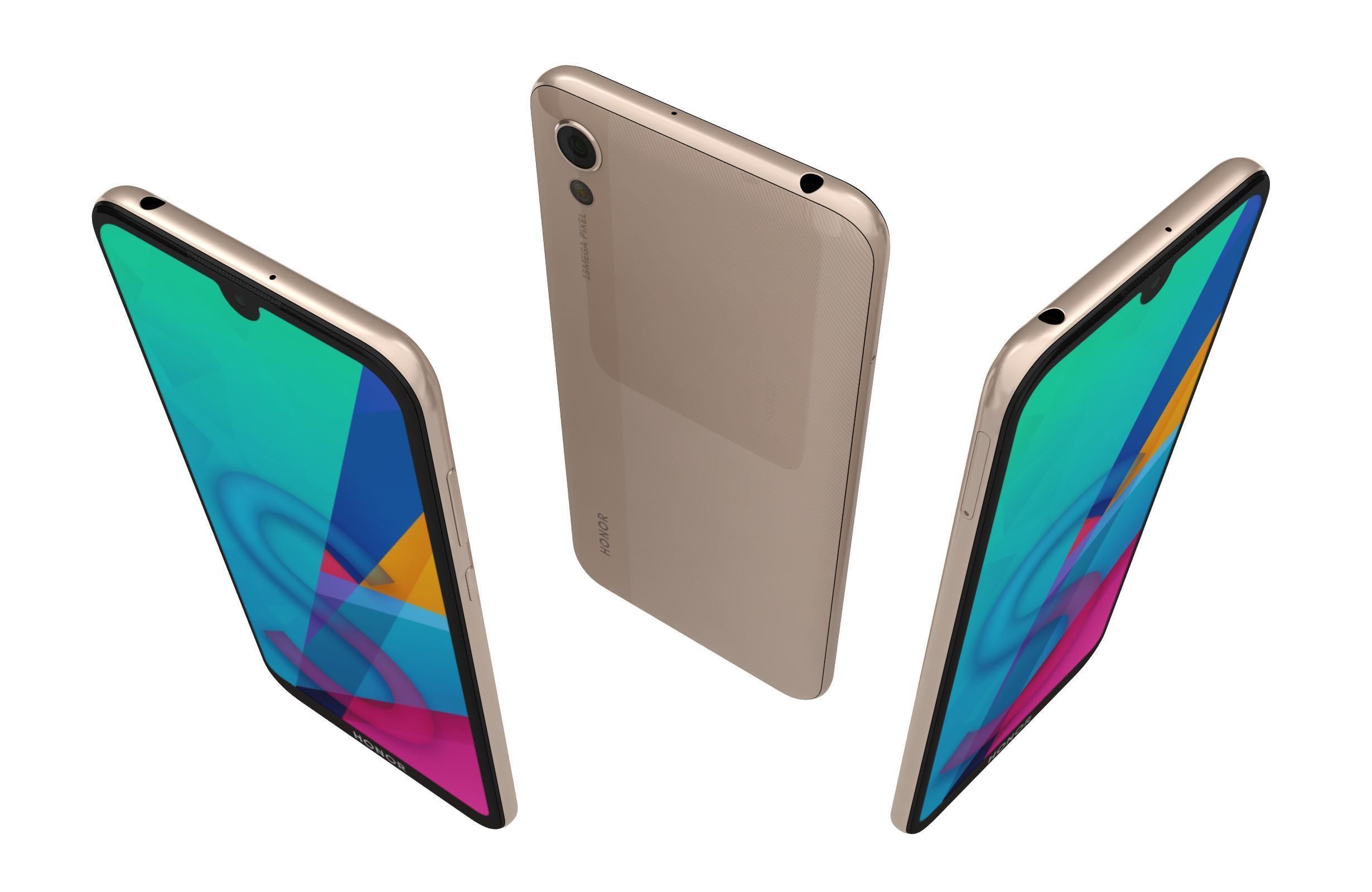 Honor 8S All Colors 3D model_8
