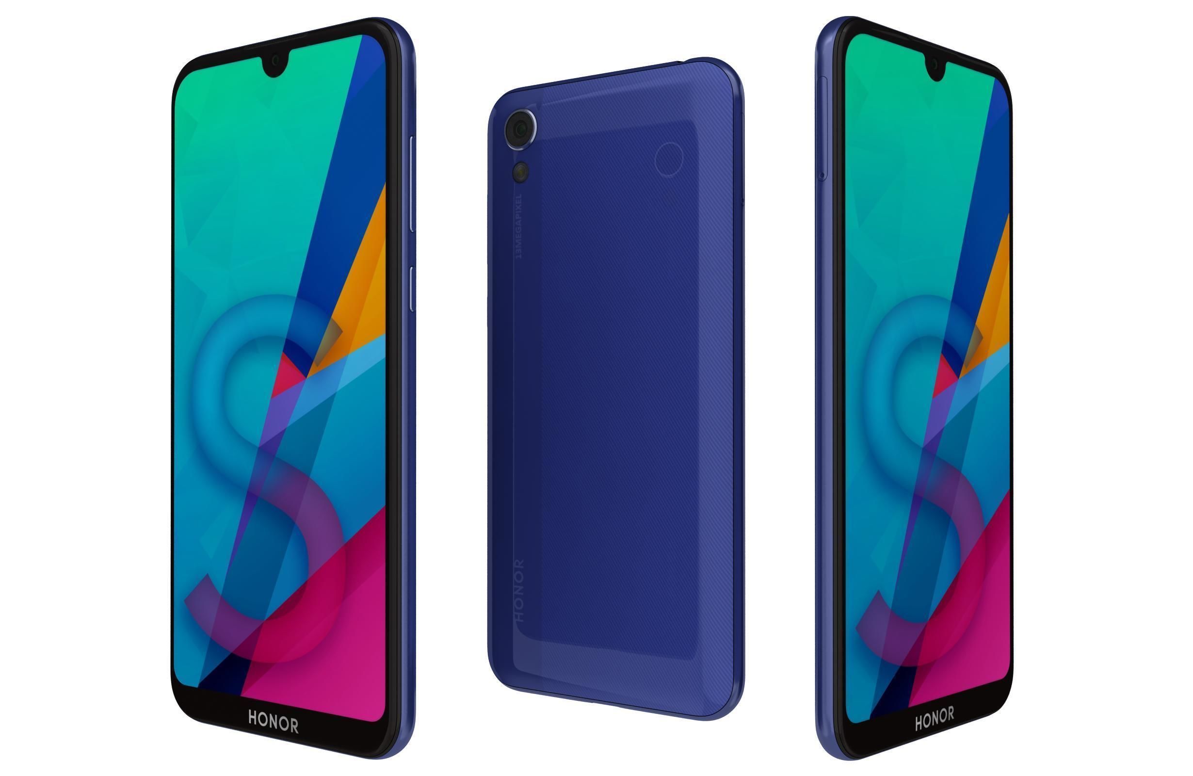 Honor 8S All Colors 3D model_13
