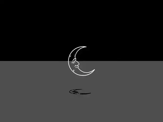 Lune dessin 3D 2