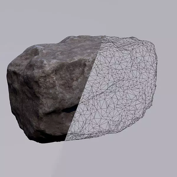 3D ROCK LOWPOLLY Free low-poly 3D model