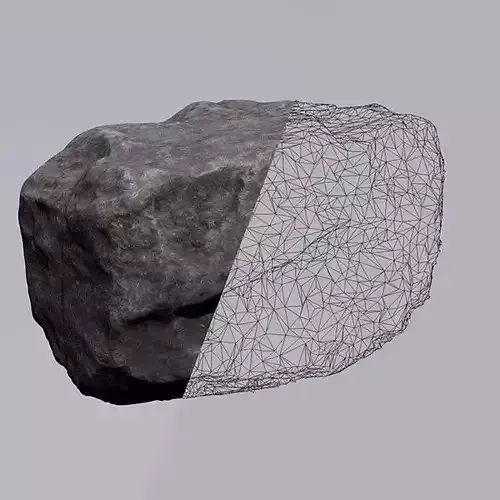 3D ROCK LOWPOLLY
