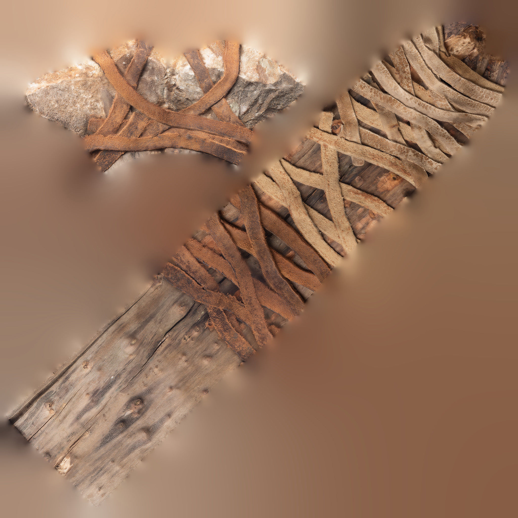 3D Real Primitive Axe Arrow Stone Low-poly 3D model_14