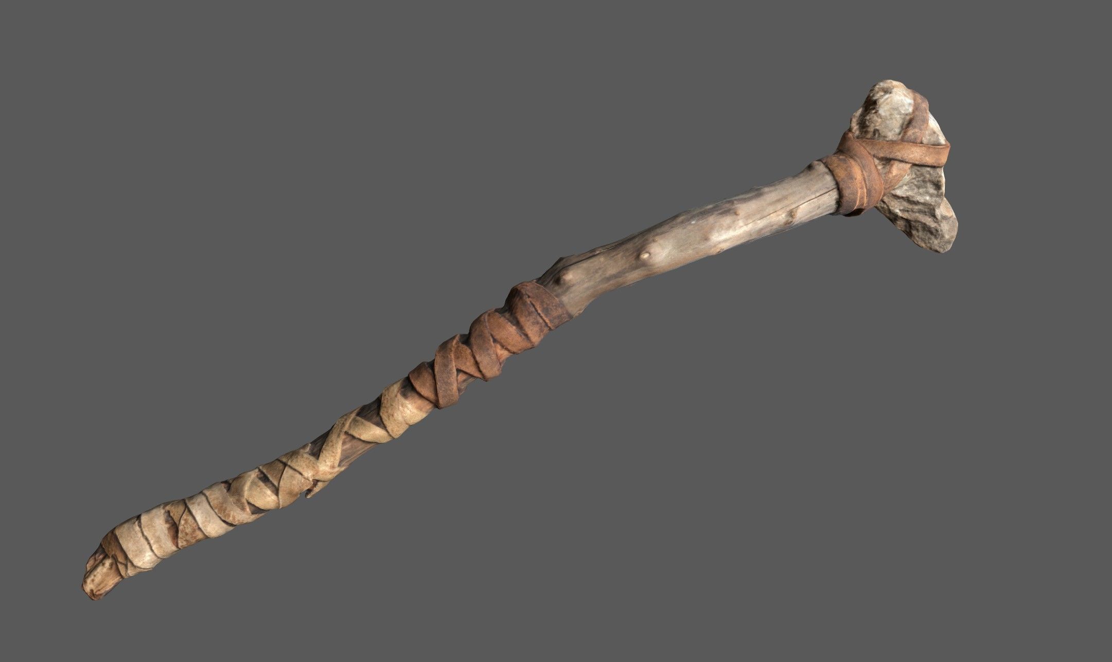 3D Real Primitive Axe Arrow Stone Low-poly 3D model_7