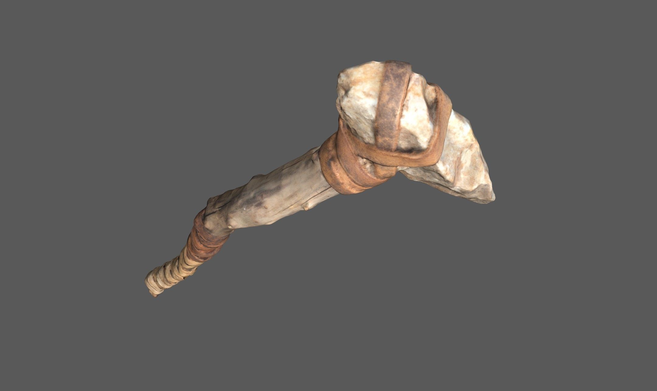 3D Real Primitive Axe Arrow Stone Low-poly 3D model_4