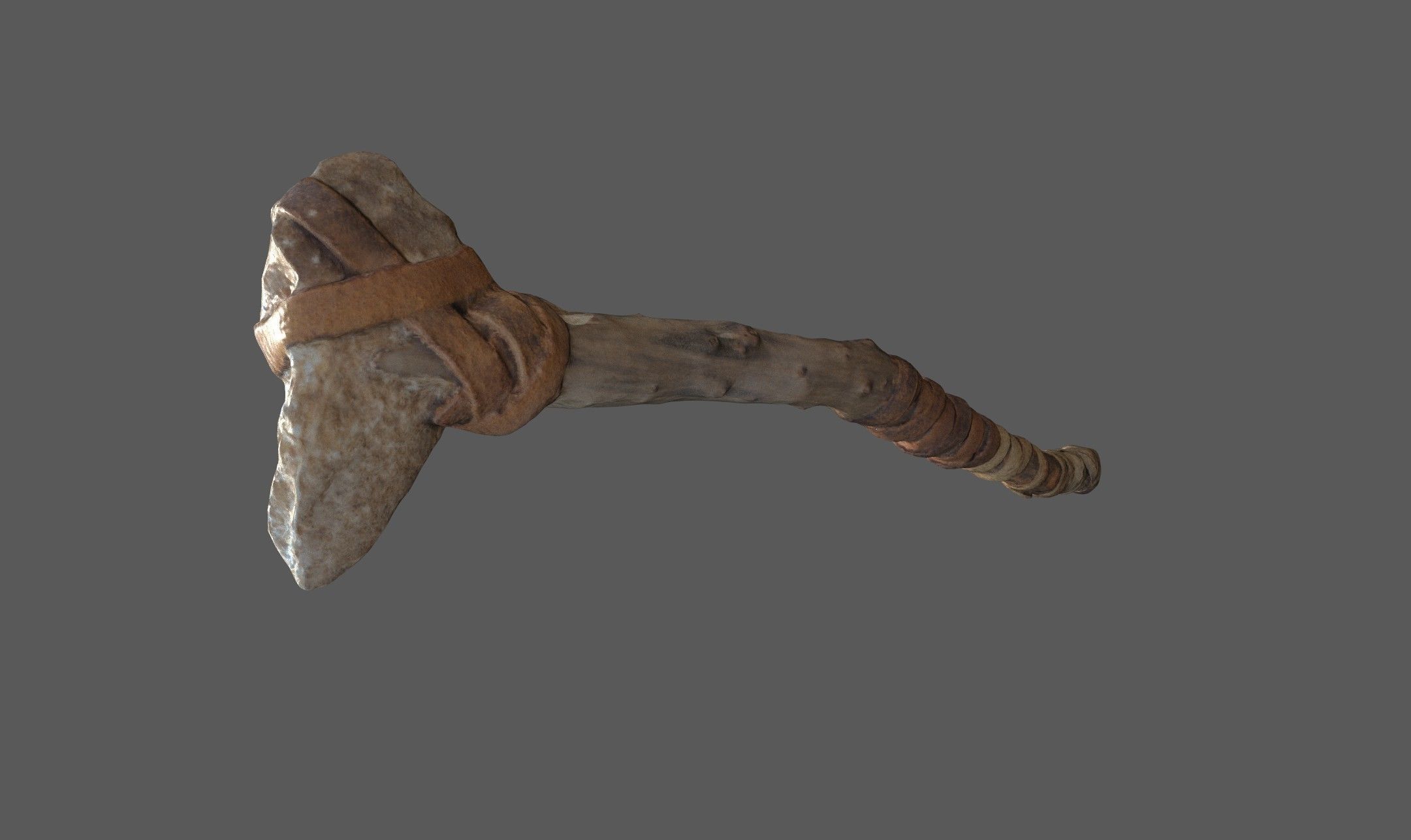 3D Real Primitive Axe Arrow Stone Low-poly 3D model_8