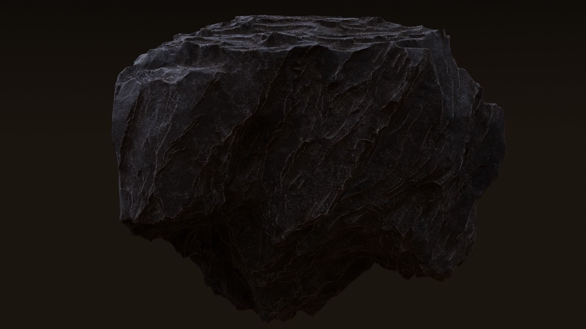 Rock Cliff Assembly Asset for Concept Art 3D model_2