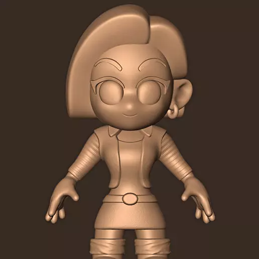 C-18 chibi Dragon Ball Z 3D print model