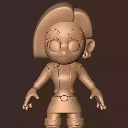 C-18 chibi Dragon Ball Z  3D print model