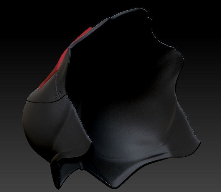 Batgirl Chest plate female armor batman printable 3D print model_7
