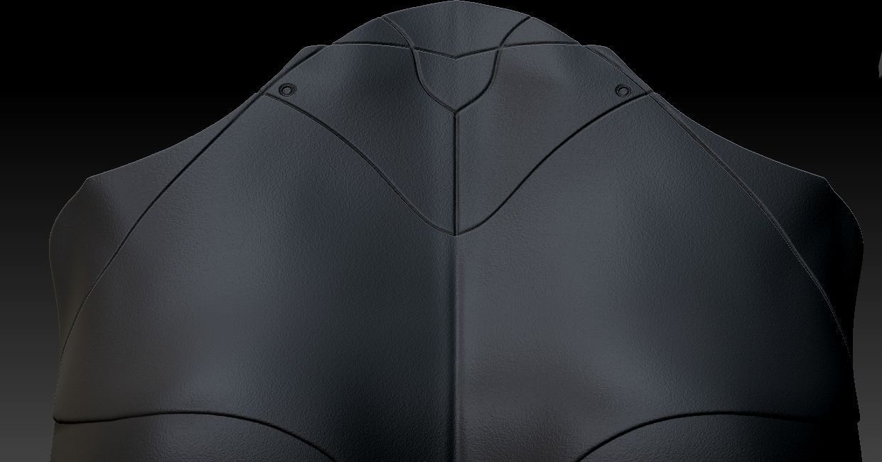 Batgirl Chest plate female armor batman printable 3D print model_12