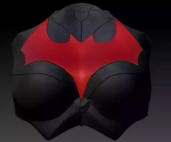 Batgirl Chest plate female armor batman printable 3D print model