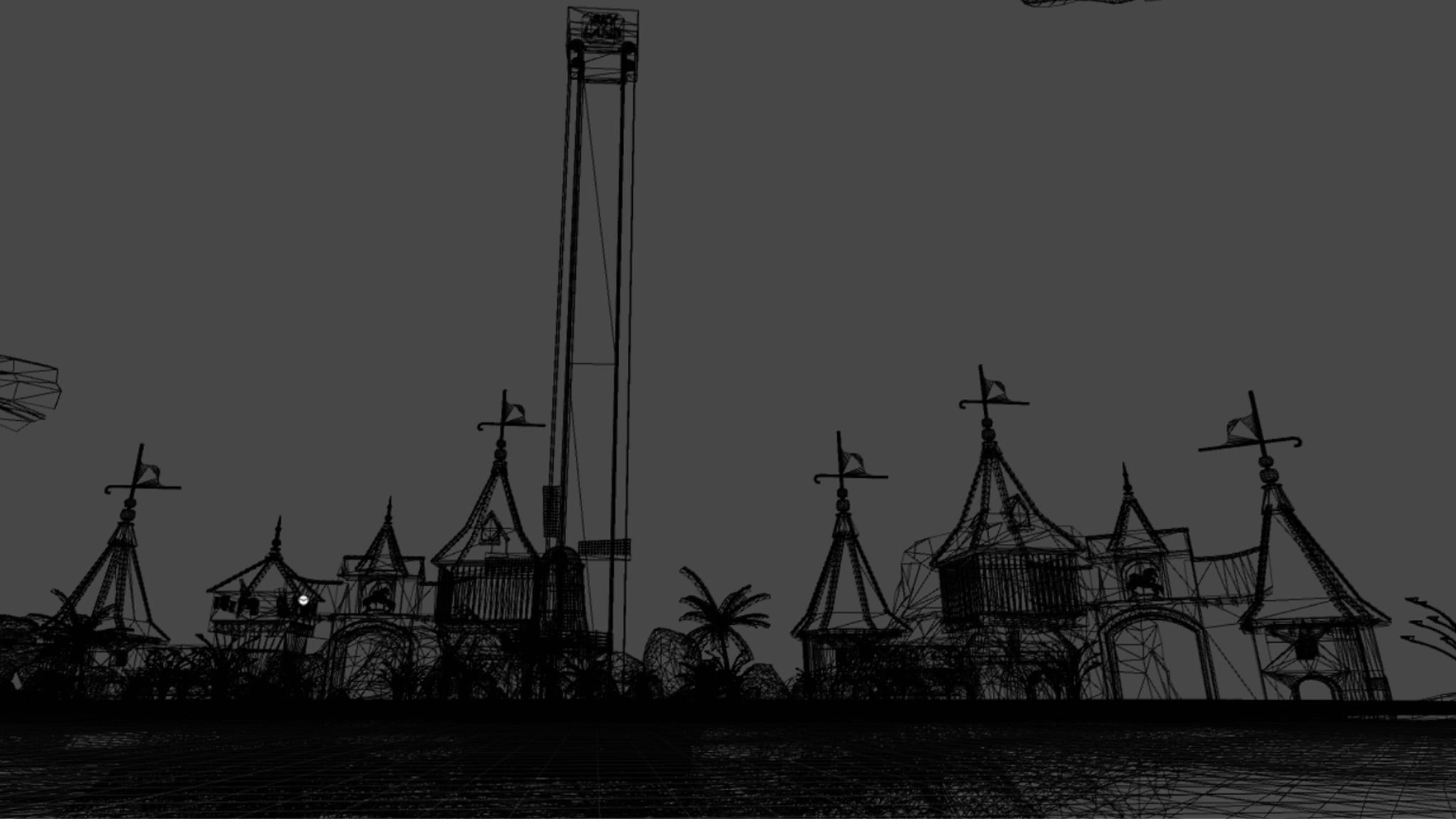 Free fall small 3D model_3