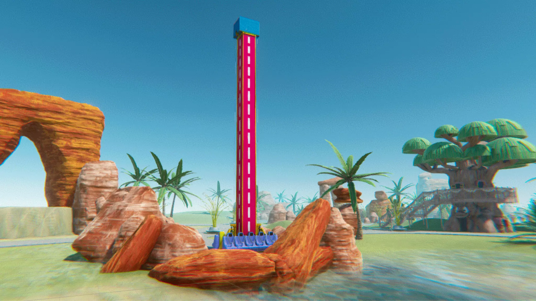 Free fall small 3D model_0