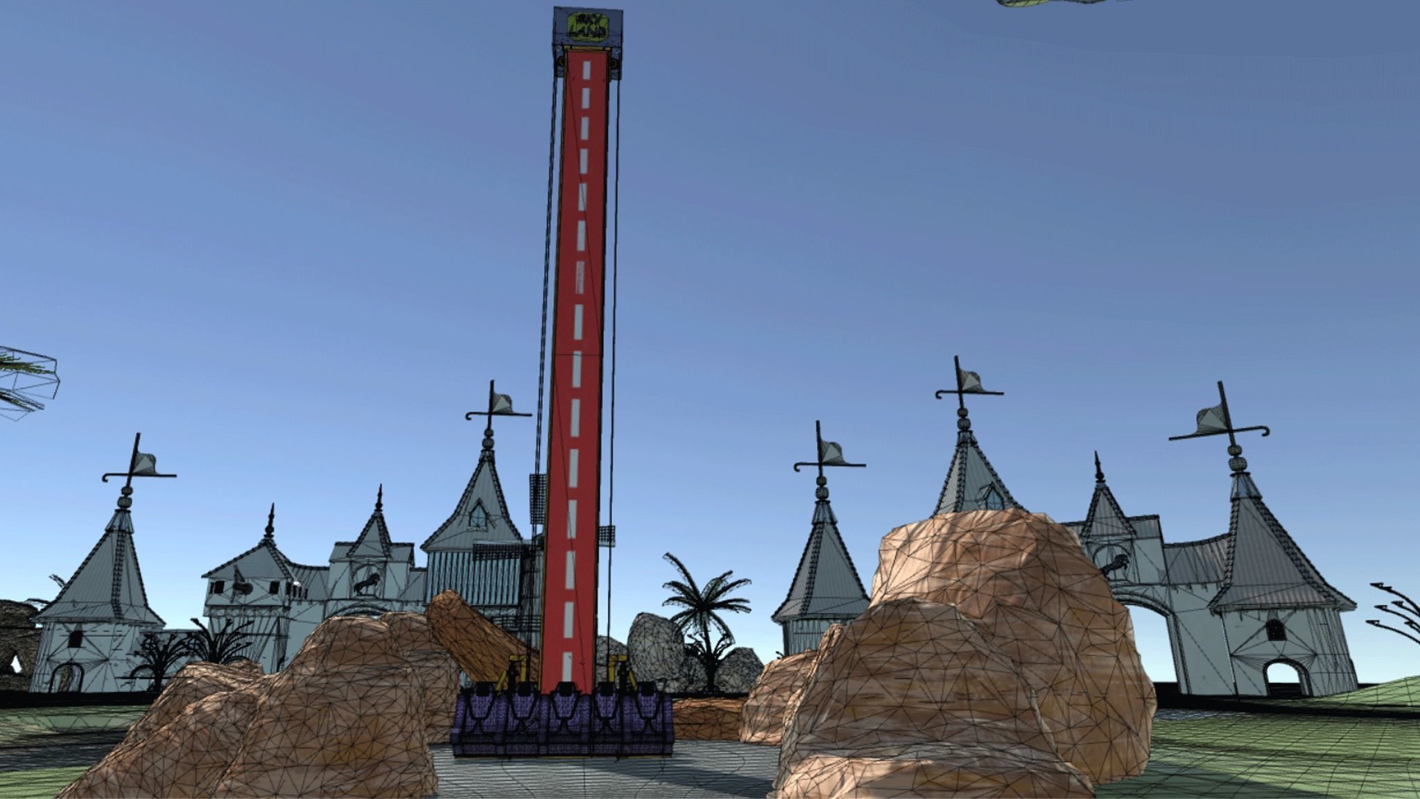 Free fall small 3D model_4