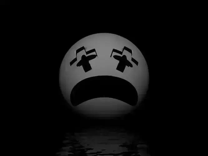 Jack X sad face in water