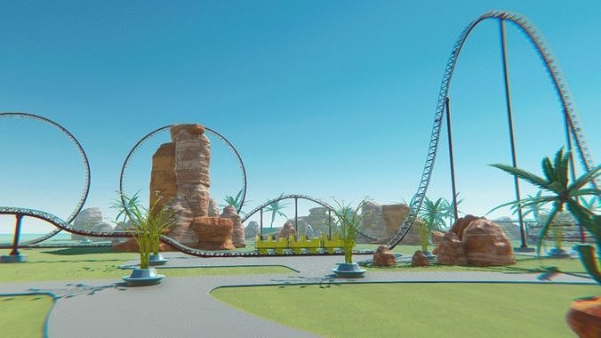 Roller Coaster 3D model