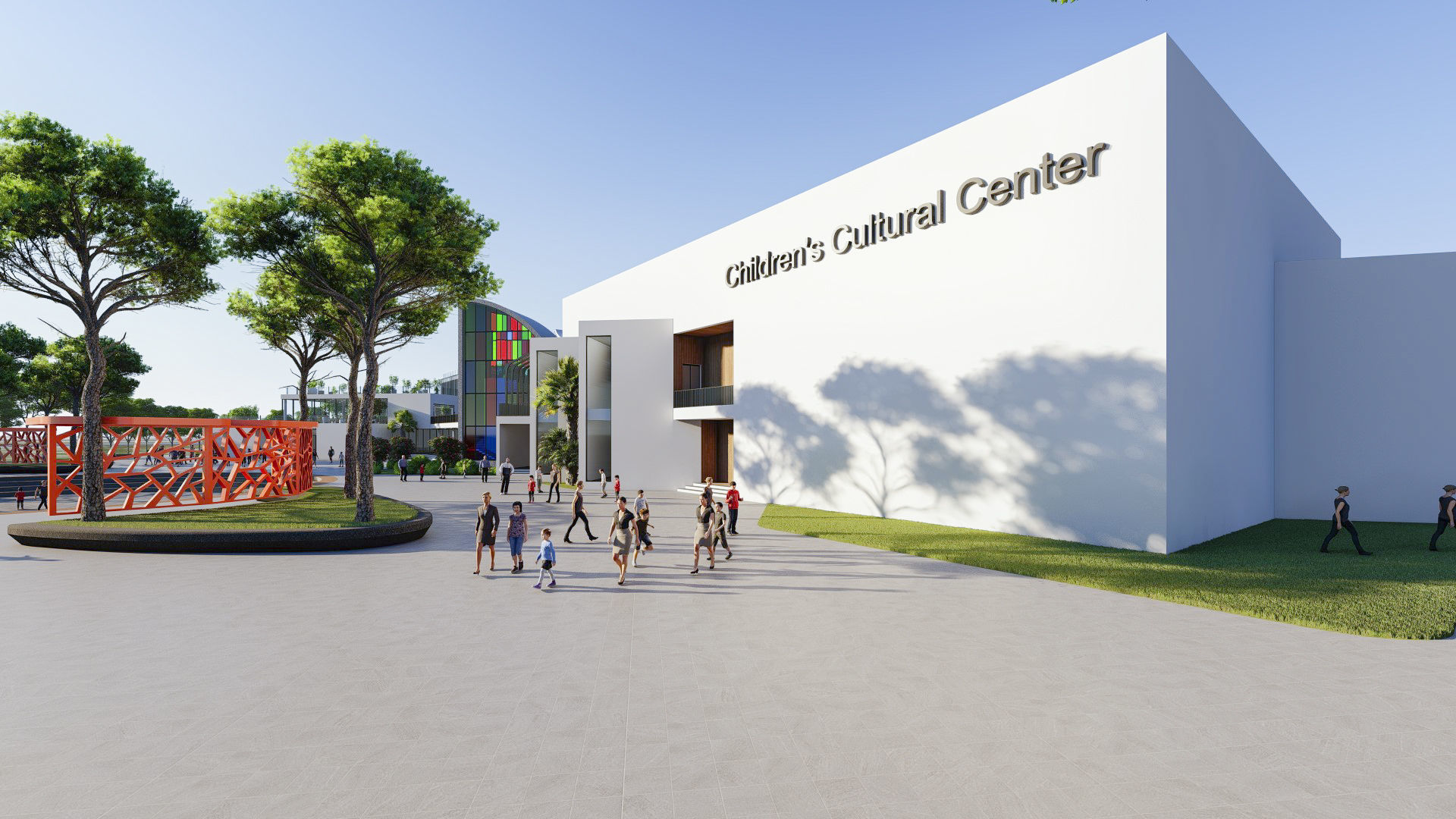 Center of Children 02 3D model_13